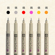 Sakura Pigma Micron 6pc 05 Mandala Set A (Warm Tones)