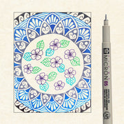 Sakura Pigma Micron 6pc 05 Mandala Set B (Cool Tones)