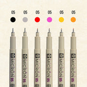 Sakura Pigma Micron 6pc 05 Mandala Set A (Warm Tones)