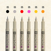 Sakura Pigma Micron 6pc 05 Mandala Set A (Warm Tones)