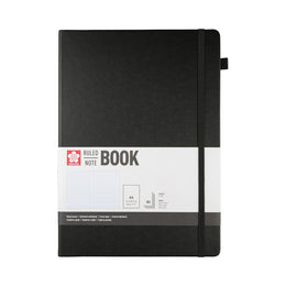 Sakura Ruled Hard Cover Notebook A4 21x30cm Black