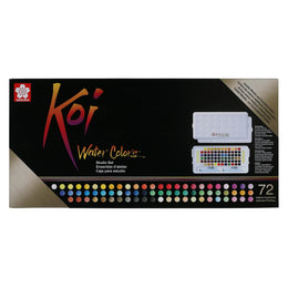 Koi Water colours Pocket Box 72-Colour + Waterbrush