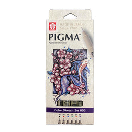 Sakura Pigma Micron 6pc 005 Colour Sketch Set