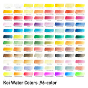 Koi Water colours Pocket Box 96-Colour + Waterbrush