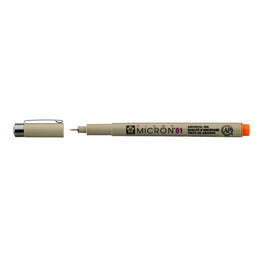 Sakura Pigma Micron 01 Pen 0.25mm, Orange