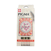 Sakura Pigma Micron 6pc 05 Mandala Set A (Warm Tones)